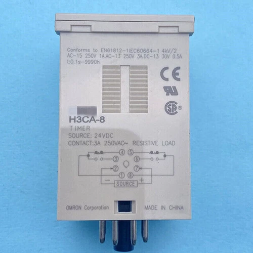 1PC New Omron H3CA-8 24VDC Time Relay H3CA8 In Box Free Shipping