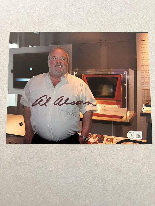 Allan Alcorn autographed signed 8x10 photo Beckett BAS COA Pong Creator Al Rare