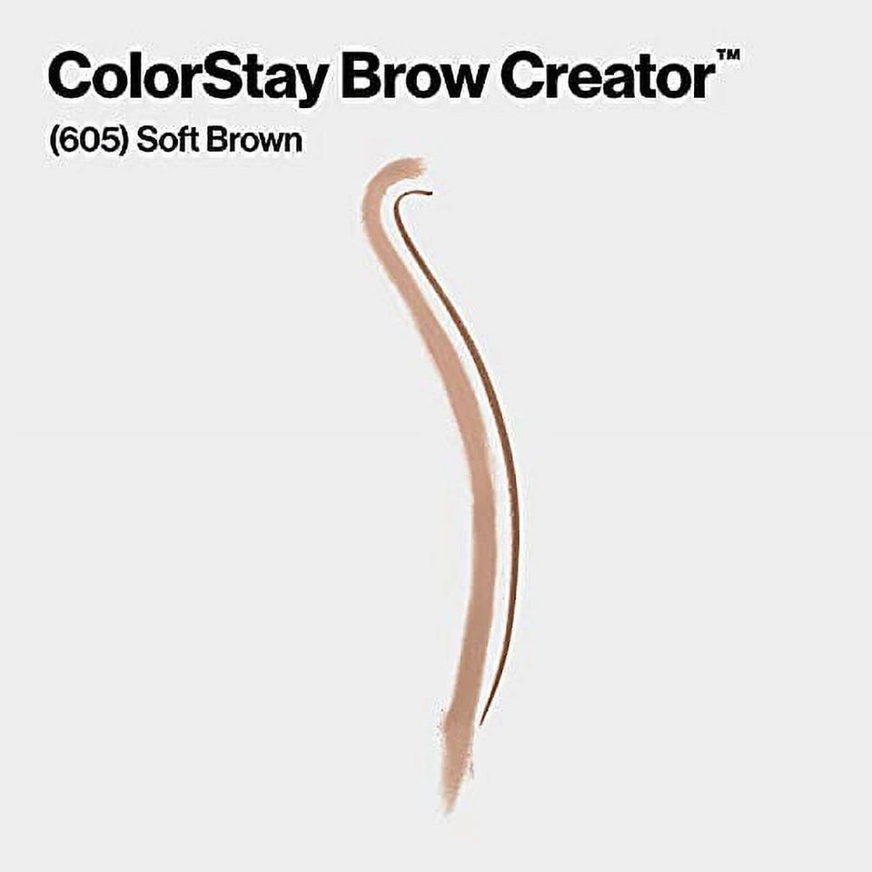 (3ct) Revlon Colorstay Brow Creator Micro Pencil Powder & Brush, 605 Soft Brown - Image 4 of 4