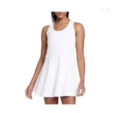 Prince Women's Tennis Match Dress with Shorts-Size: L-Color:White
