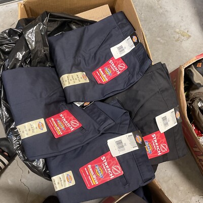 4 DICKIES Special Size 1 UNIFORM 1 Black + 1 Navy Pants Special ) (last 4 )