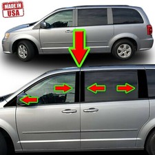 Black Pillar Trim For Chrysler Town Countrydodge Grand Caravan 08-16 10pc