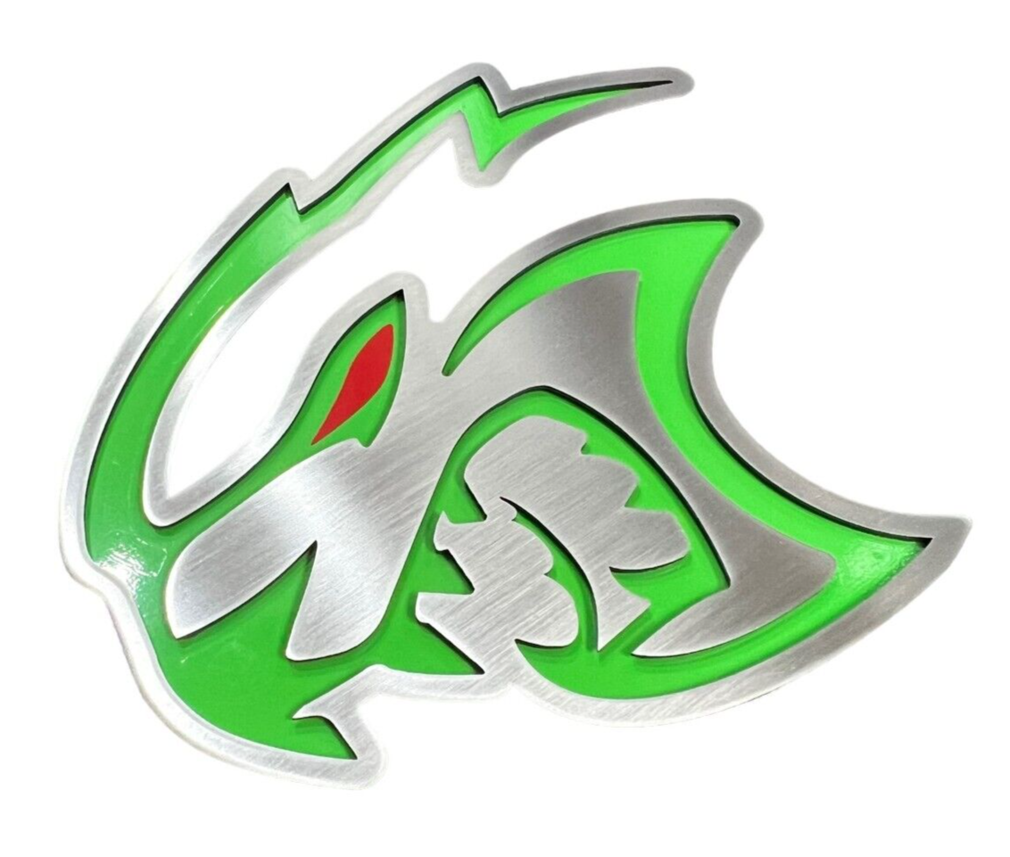 Stainless Green Hellcat Redeye Fender Badge Emblems For 2015-23