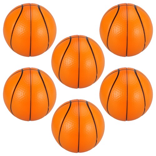 6 Pcs 10CM Sports Stress Balls Basketballs Squeeze Sponge Balls for Anxiety - Zdjęcie 6 z 8