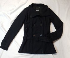 (cf3) Bench Ladies Charcoal Overcoat Uk Size S