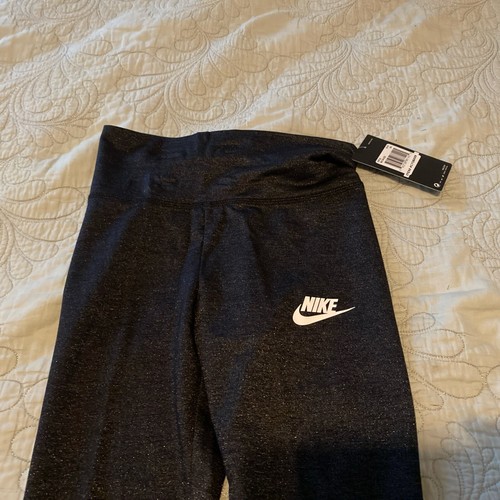 Girls Nike Leggings, Size 6X. Black , Sparkly. NWT. - Picture 2 of 6