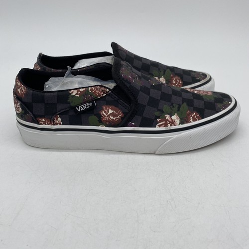 vans checkered flowers