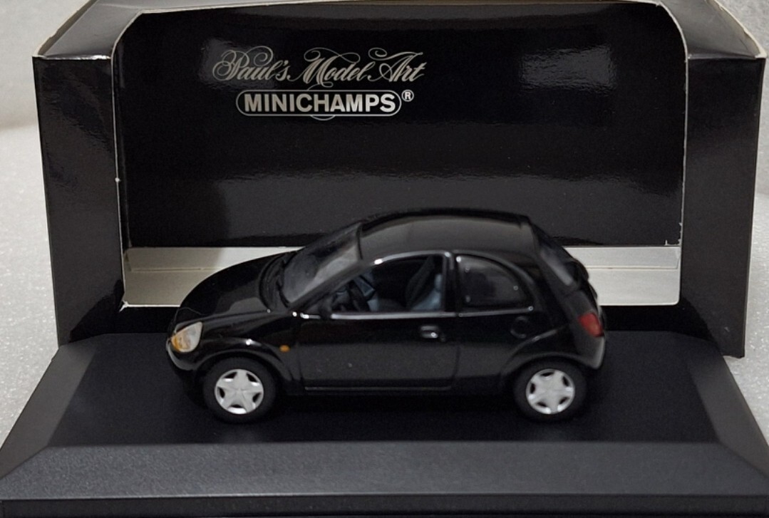 Ford KA Miniature Kinsmart 1:64 - Pullback, Couleur Noire, Neuve, Modèle Rare