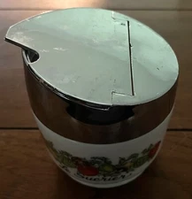Vintage Corningware Spice of Life Gemco Sugar Pot Le Sucrier Milkglass