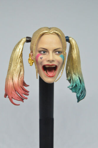 1/6 CUSTOM Suicide Squad Harley Quinn Head Sculpt For PHICEN Female Figure - Picture 1 of 7