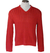 Ralph Lauren V Neck Linen Sweater Mens Large L  145