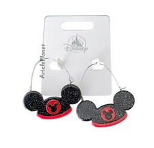 Disney Parks Mickey Mouse Ear Hat Hoop Earrings