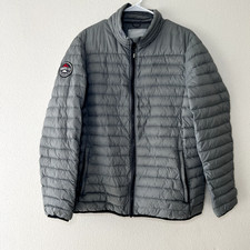 Roots 73 Canada Goose Down Puffer Jacket Womens Xl Gray Packable Insulated