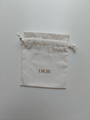 Dior Mini Drawstring Storage Cosmetic Pouch Travel Bag 5''x6''