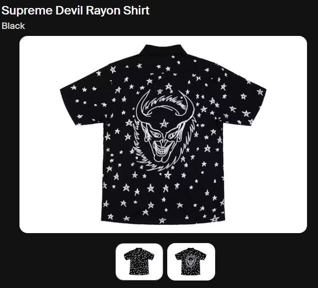 Supreme Devil Rayon Shirt | eBay