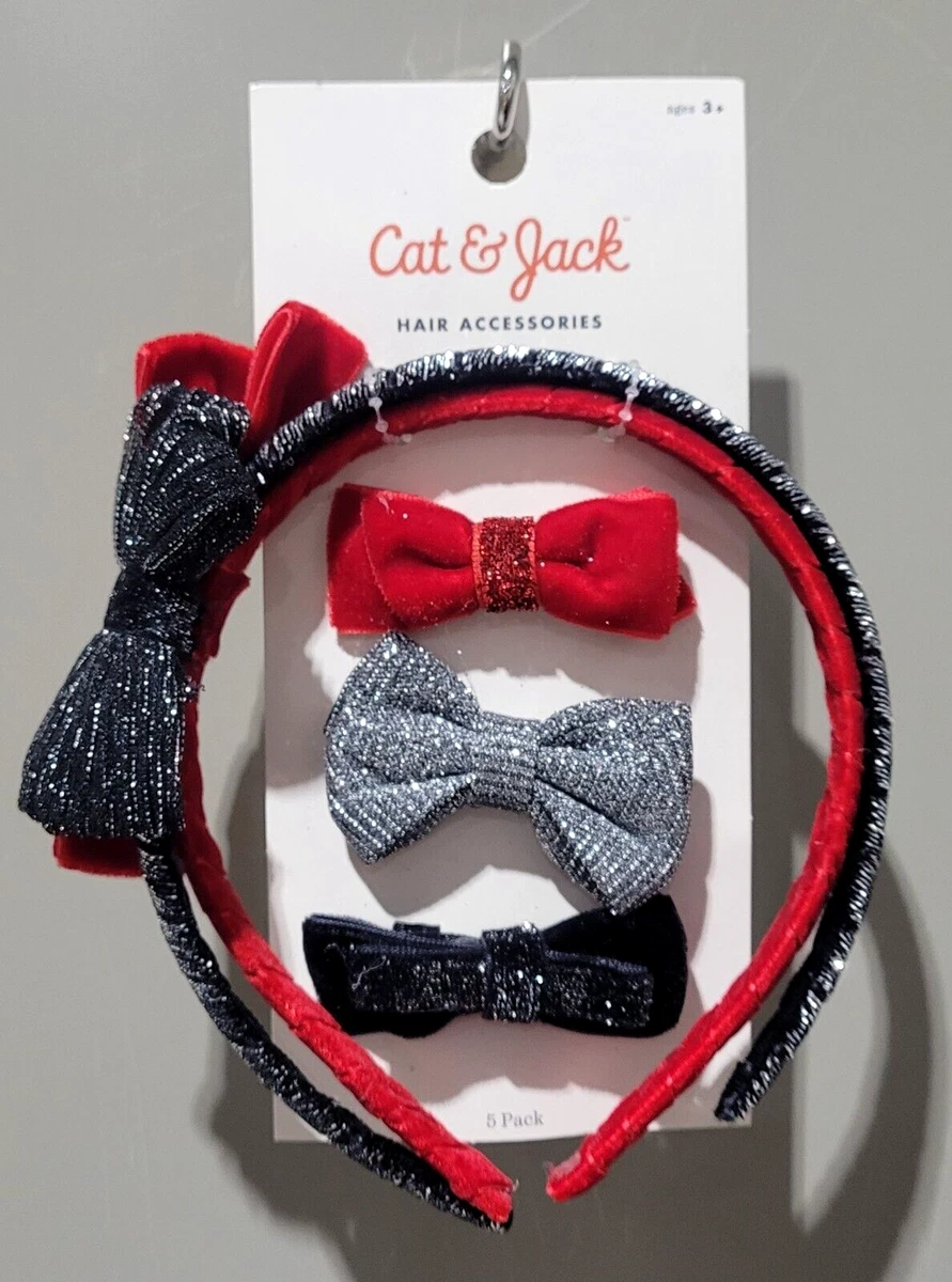 Red and sale silver hair accessories