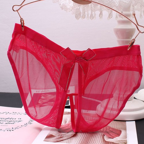 Women Sexy Open Crotch Panties Briefs Crotchless Lingeries Underwear Knickers - Picture 17 of 28