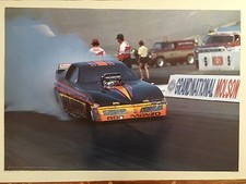 PONTIAC,DRAGSTER CAR, FRANK 'ACE' MANZO , MEGA RARE 1980's POSTER