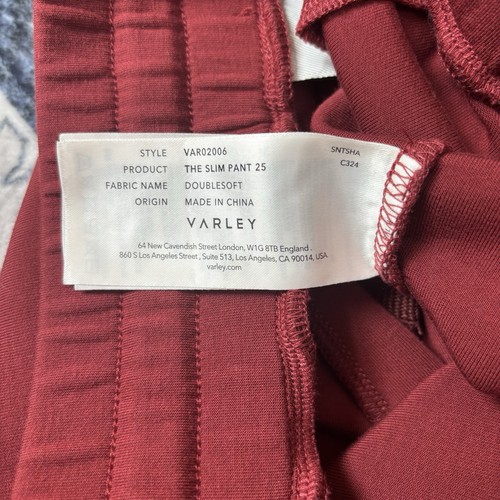 Varley Doublesoft Slim Pant Women’s Size XL In Red Taper Leg Pockets - Picture 8 of 8