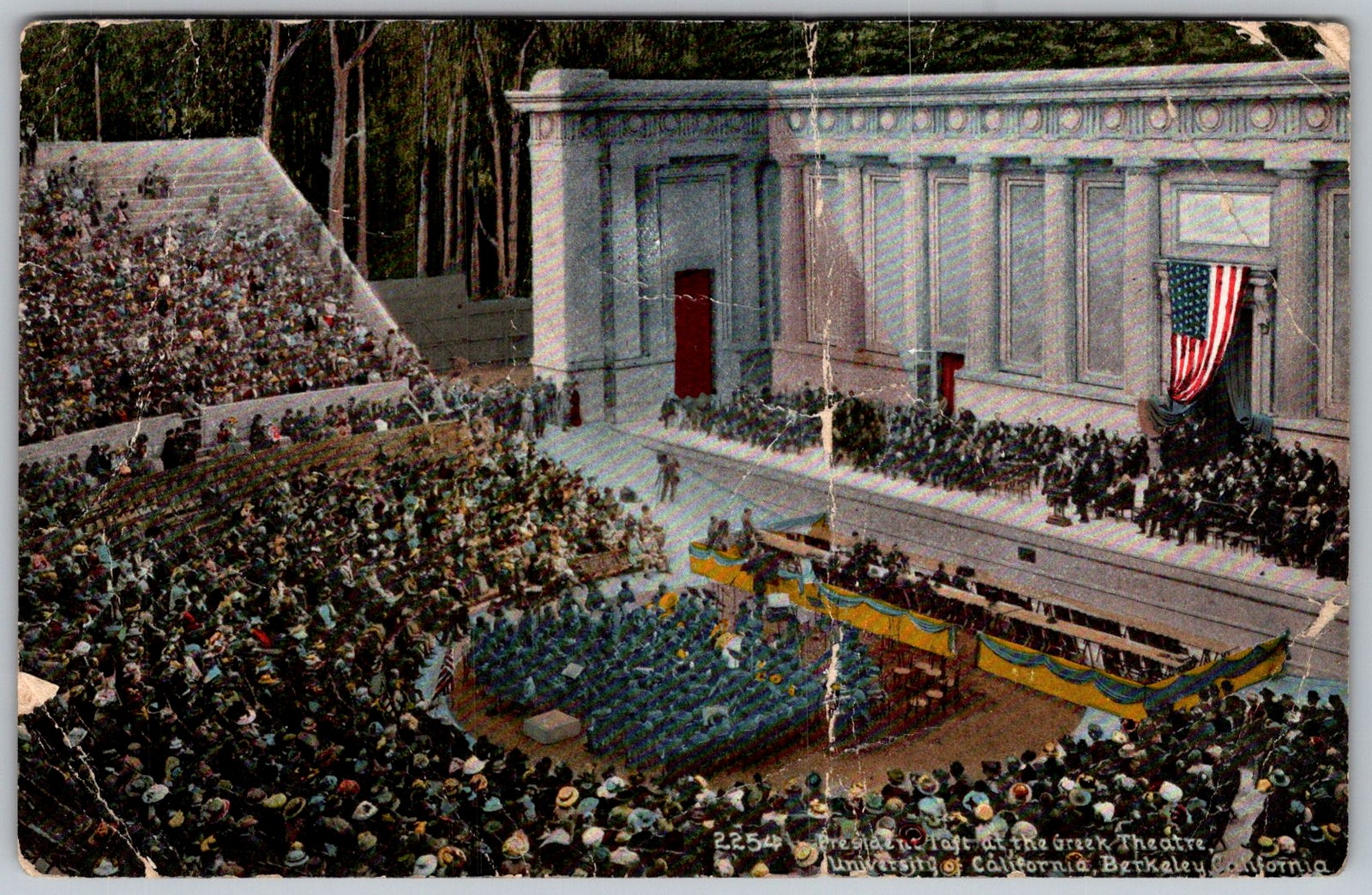 Antique Postcard Greek Theatre Amphitheatre Berkeley, CA 1910s