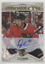 2018 Upper Deck Parkhurst Prominent Prospects Gold Dylan Sikura #PP-24 Auto s3e