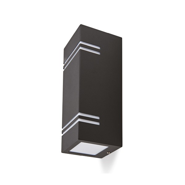 Kobi Quazar 7 AußEn Wandleuchte 2Xgu10 IP44 Schwarz Gartenlampe-image