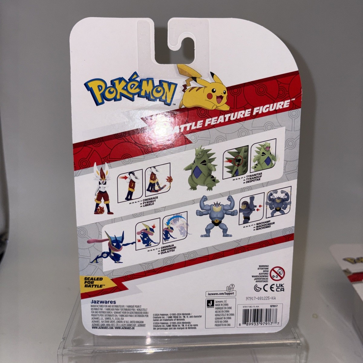 Pokemon Machamp 4.5” Action Figure Battle Feature Jazwares New