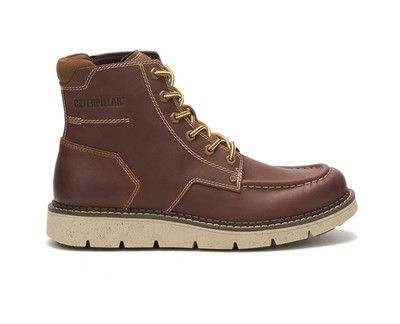 Men's Caterpillar Covert Work Boot Leather Brown P725361