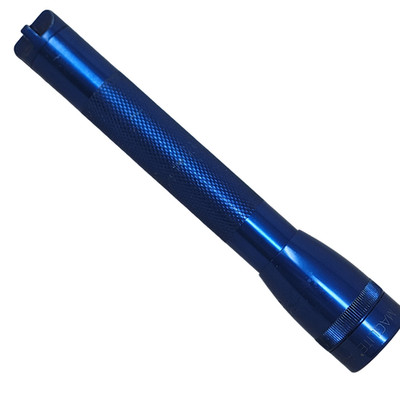 Vtg Maglite Mini Maglite AA Flashlight Blue Incandescent Bulb Durable Work Light
