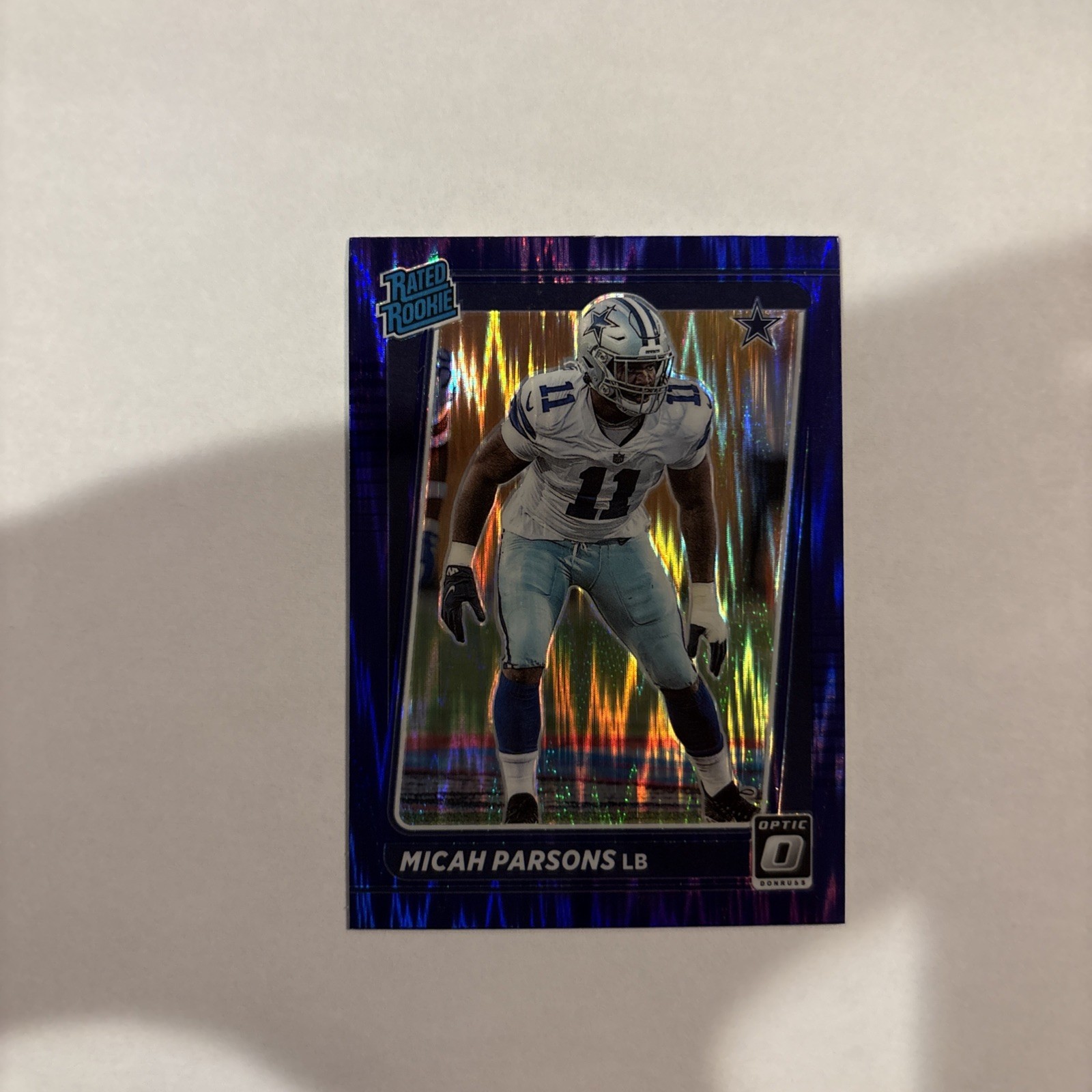 2021 Panini Donruss Optic - Rated Rookie Micah Parsons #245 Purple Shock Prizm