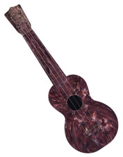 Vintage 20" Mauna Loa Made in USA Brown Swirl Plastic 4-String Ukulele