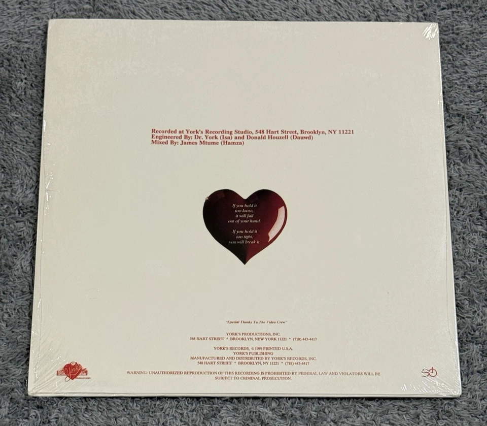 Dr. York The 12" Someone's Been Sleeping in my Bed Club Mix Red Vinyl Record - Image 2 of 4