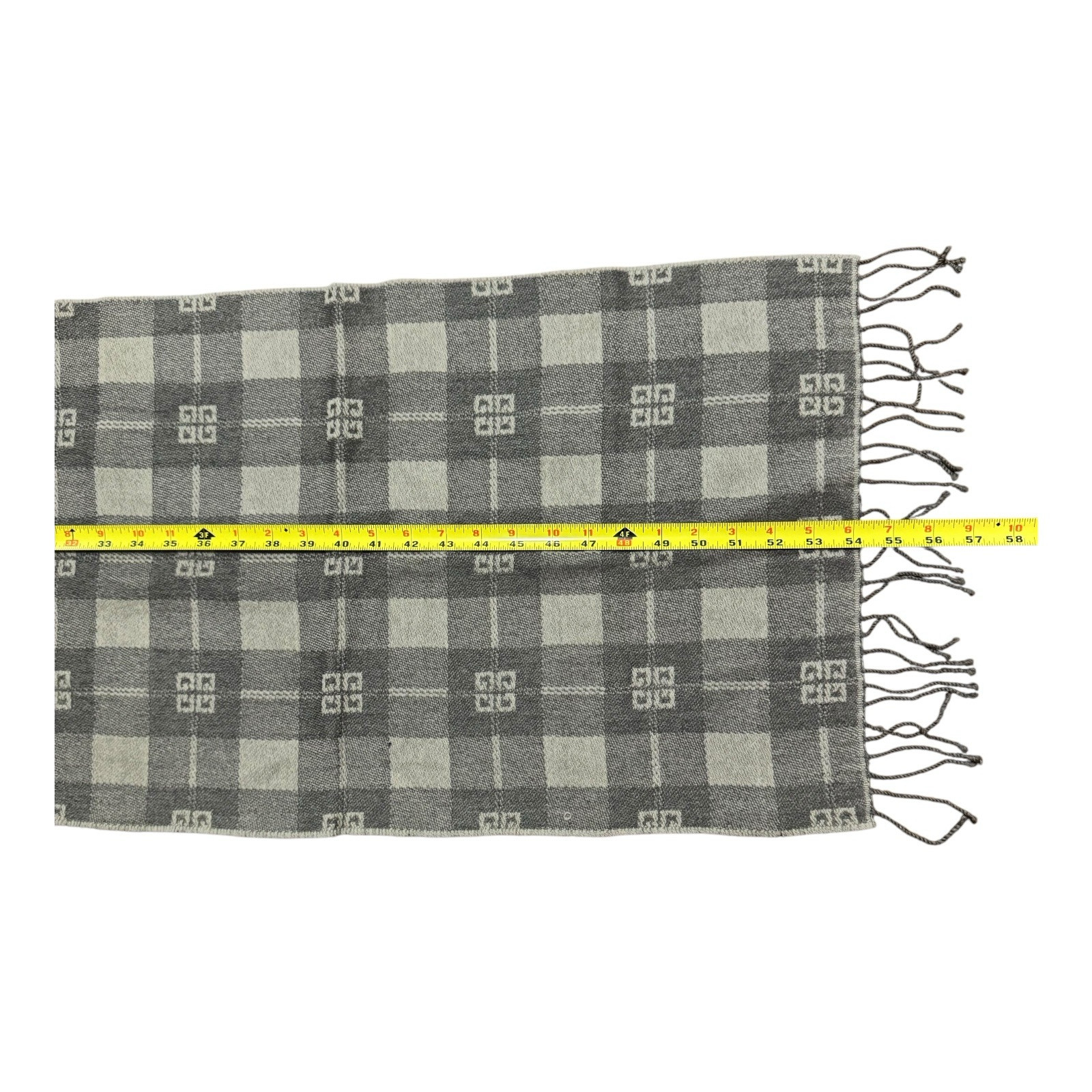 Givenchy Gray Patterned Scarf - image 10