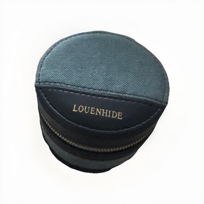 LOUENHIDE - QUALITY- SMALL TRAVEL JEWELLERY BOX-IN R. BLUE FAUX LEATHER - NEW !