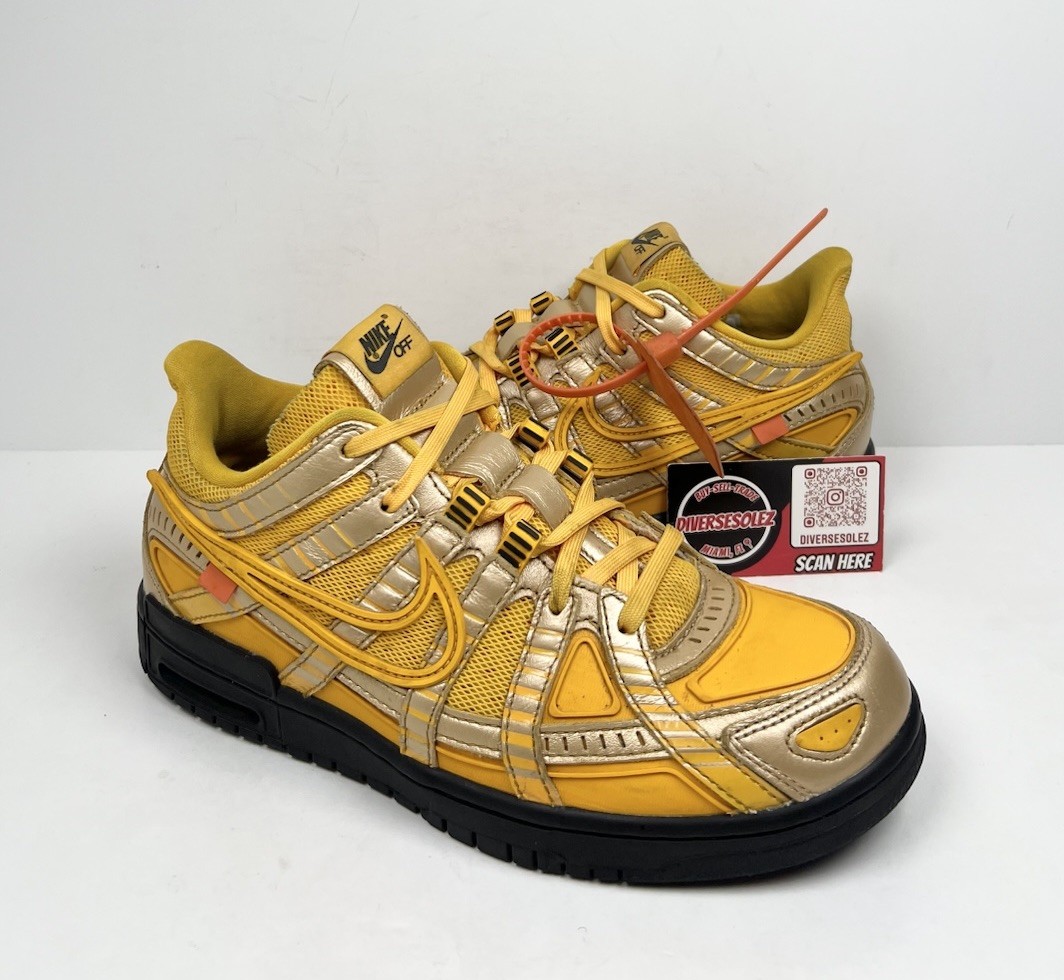 OFF WHITE X NIKE Taglia 8 Nike Off White x Air Rubber Dunk University Go LEGGERMENTE INDOSSATE!