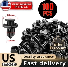 100pcs Bumper Clips Hood Fender Push Rivets Retainer Fasteners 10mm For Acura US