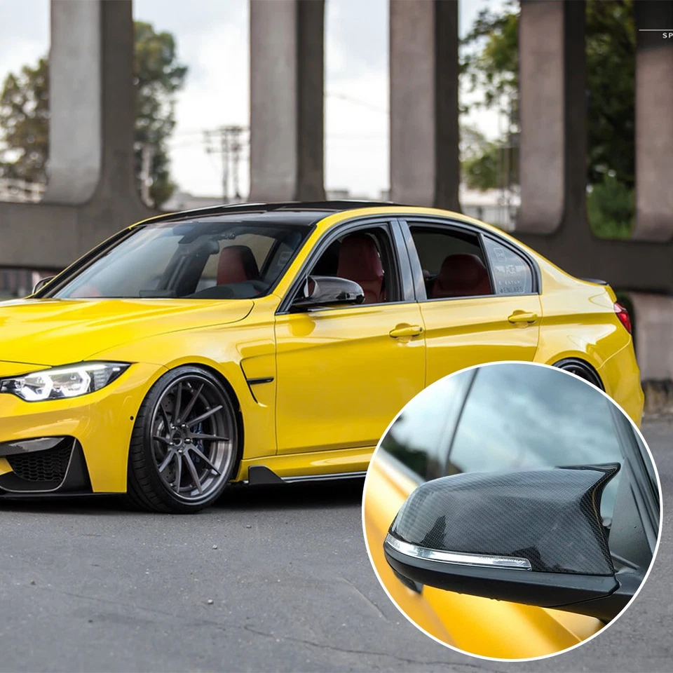 For the 2012-2018 BMW 1/2/3/4/X1/i3 series Carbon Fiber Side Mirror Cover Caps*2 - Изображение 3 из 4