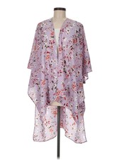 Walmart Women Purple Kimono One Size
