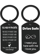Drive Safe Keychain for Him, Valentines Day Gifts for Boyfriend Husband, I
