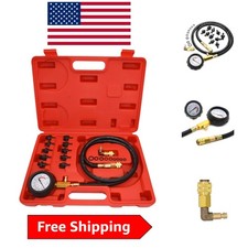 Professional Oil Pressure Gauge And Tester Kit - 300 Psi All Vehicle Compatible