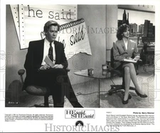 1991 Press Photo Kevin Bacon & Elizabeth Perkins in "He Said, She Said" Movie