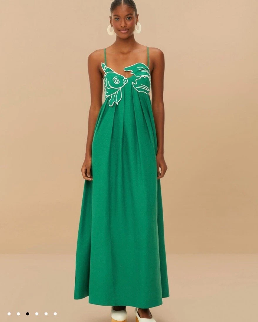 chinese dress ladies Flora Sage Green Maxi Dress S