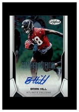 2017 Certified Potential Signature Autograph Brian Hill RC 43/99 Atlanta Falcons