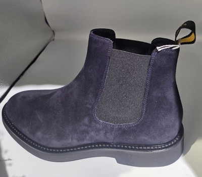 Doucal's Beatles Herrenschuhe Wildleder Blau