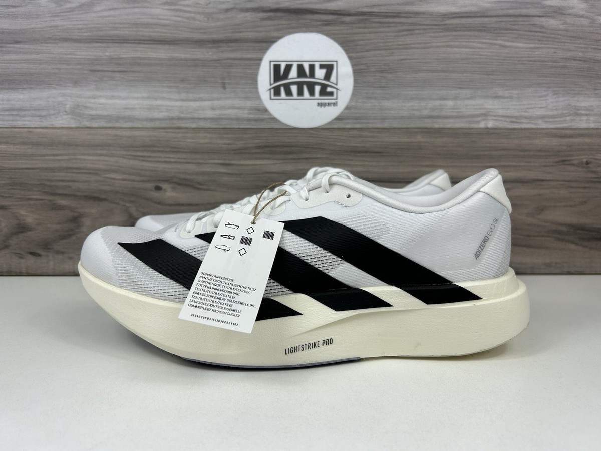 Adidas ADIZERO EVO SL White Black (JH6206) Authentic Men's Running