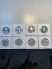 Lot Of 4 Uncirculated And 4 Proof Washington 90% Silver Quarters