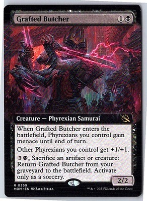 Grafted Butcher (Extended Art) March of the Machine 359 Near Mint