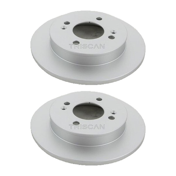 2 Bremsscheiben Voll Ø 234 Mm Triscan Bremsen-Expertise FüR U.A. Hyundai I10-image