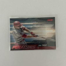 2018 Stadium Club Power Zone Red Insert #PZ-MT Mike Trout Case Hit 1:256 Odds 