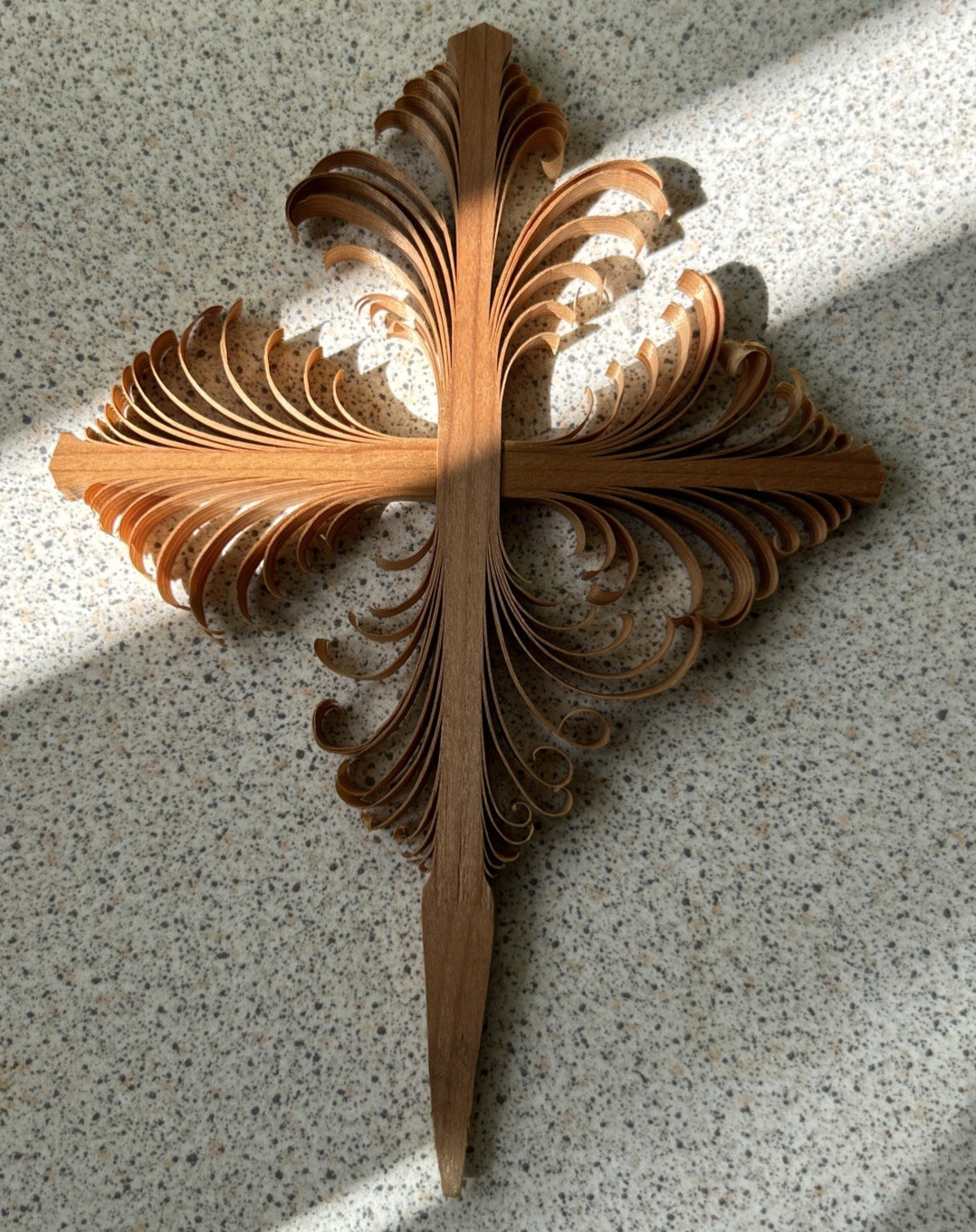 Ornate Hand Carved Traditional Scandinavian Style Thomas Cross